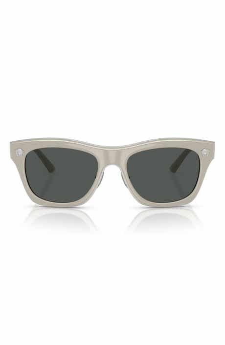 Versace 53mm Rectangular Sunglasses