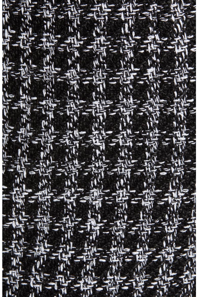 Houndstooth Check Tweed Pencil Skirt, Alternate, color, BLACK- IVORY TWEED