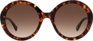 Kate Spade New York zya 55mm round sunglasses