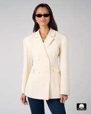 WeWoreWhat Double Breasted Cinched Waist Blazer