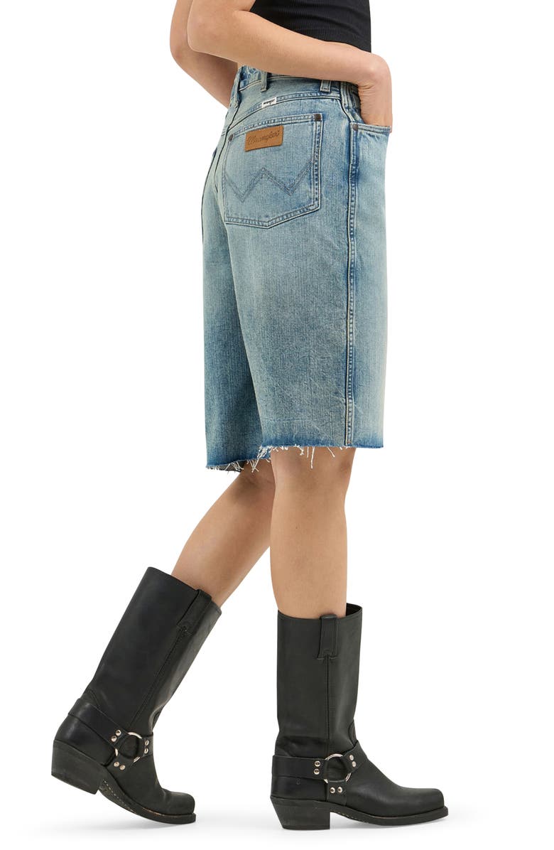 Wrangler Jort Cutoff Denim Shorts, Alternate, color, Sand Surf