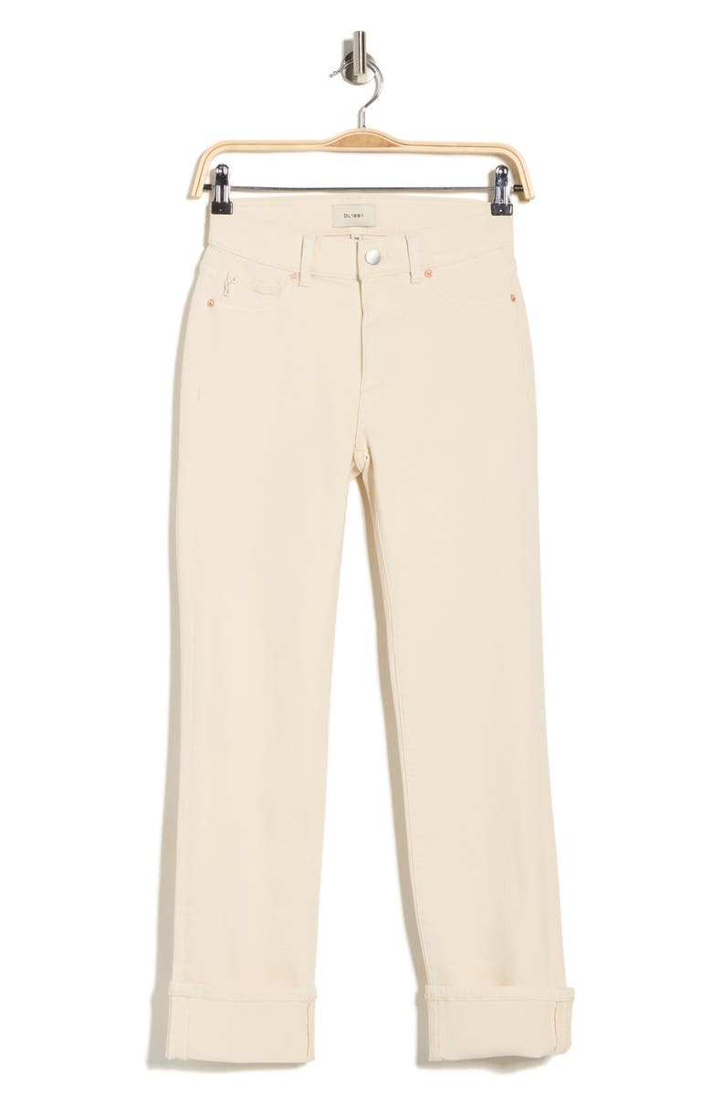 DL1961 Mara Ankle Straight Leg Jeans, Main, color, Flax Cuffed