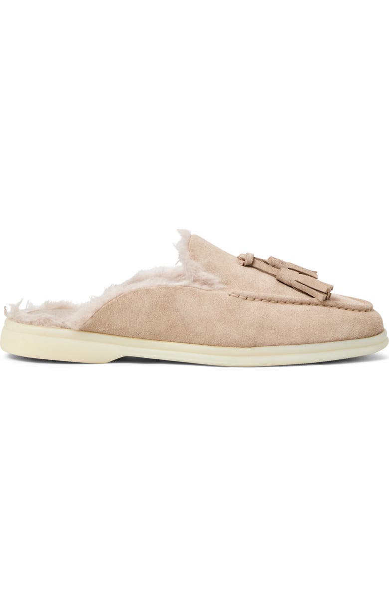 Bruno Magli Palmer Genuine Shearling Lined Mule, Alternate, color, Sand Suede