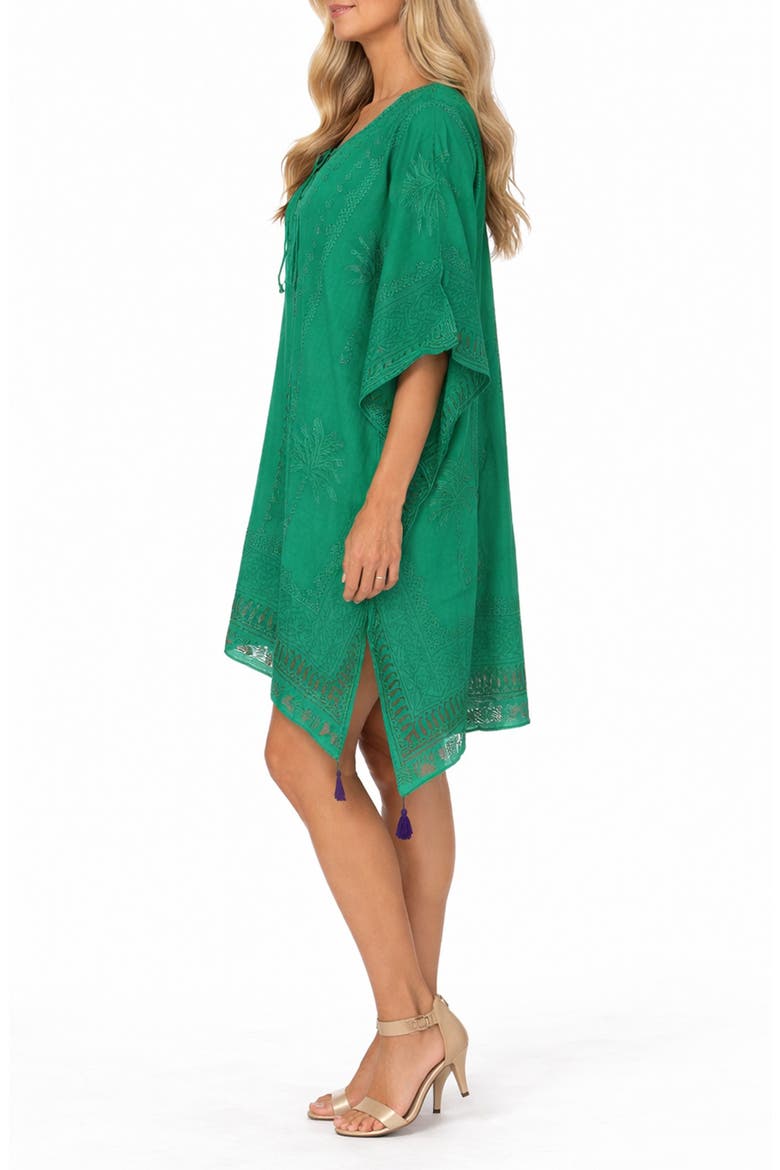 Short Caftan, Alternate, color, GREEN