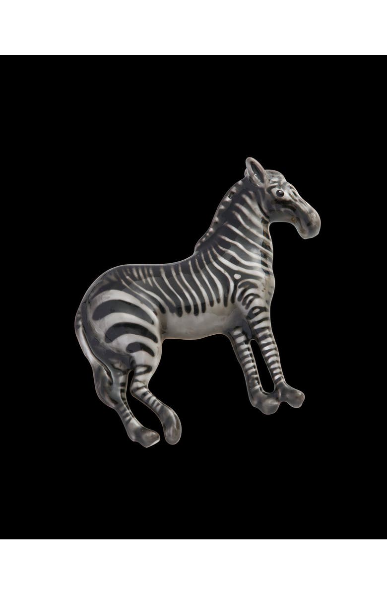 Fable England Zebra Brooch, Alternate, color, Multi & Gold