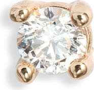 Anzie Classic Prong Single Diamond Stud Earring, 0.03ct