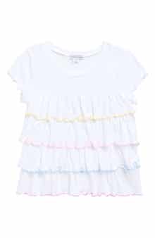 Flapdoodles Kids' Tiered Ruffle Top