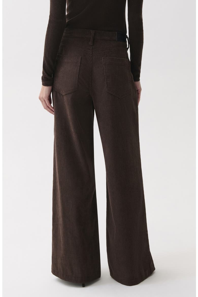 Jadyn High Waist Wide Leg Corduroy Pants, Alternate, color, MOCHA