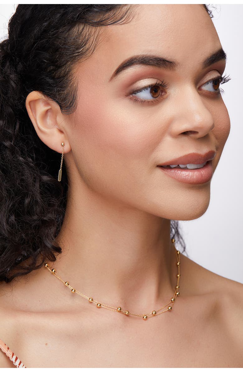 Bony Levy BLG 14K Gold Chain Drop Earrings, Alternate, color, 