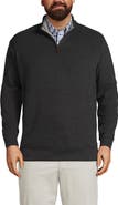 Lands' End Bedford Rib Quarter Zip Pullover Sweater