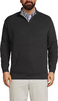 Lands' End Bedford Rib Quarter Zip Pullover Sweater