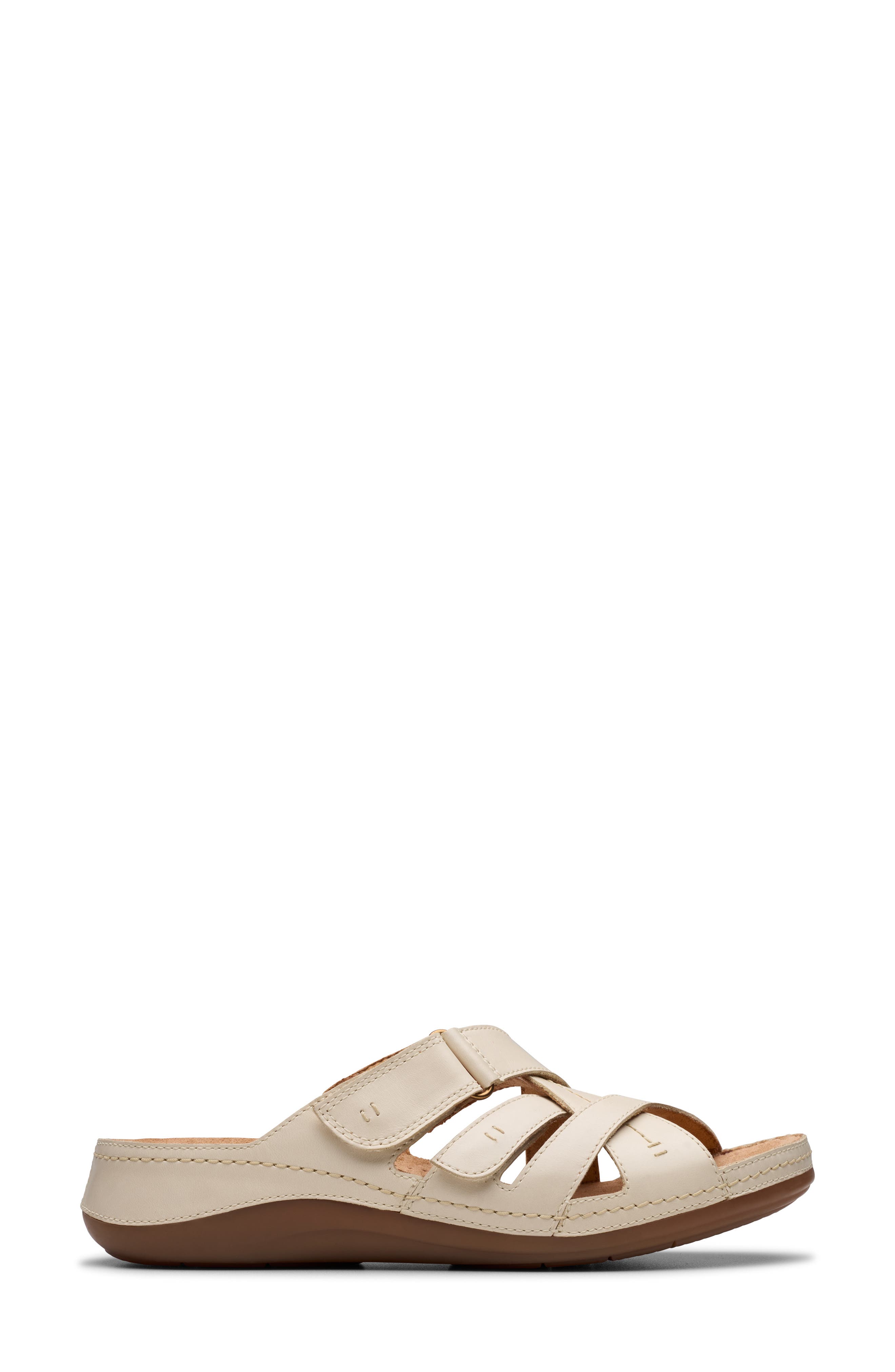Cecily Slide Sandal, Alternate, color, CREAM LEATHER