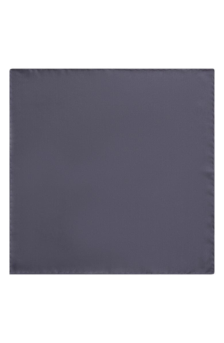 Thom Sweeney Silk Pocket Square, Alternate, color, Midnight Navy