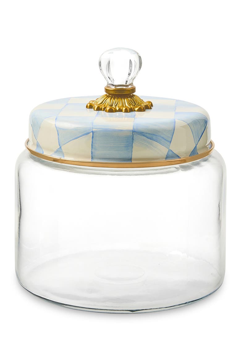 Sky Check Medium Kitchen Canister, Main, color, SKY CHECK