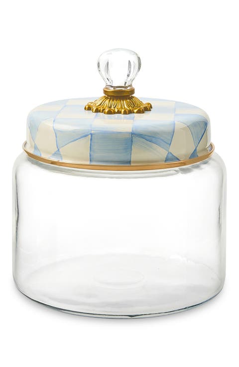 Sky Check Medium Kitchen Canister