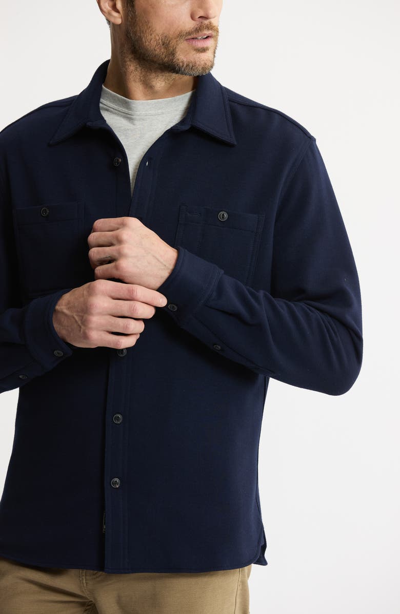 JACHS Knit Shirt Jacket, Alternate, color, Navy