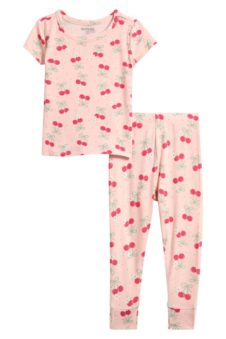 Fitted Two-Piece Pajamas, Main, color, ENGLISH PINK