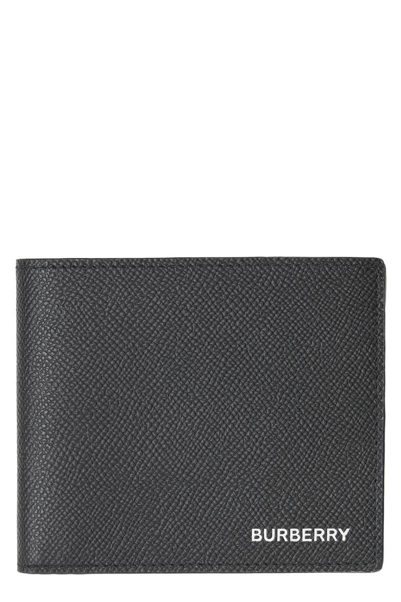 Leather International Wallet, Main, color, BLACK