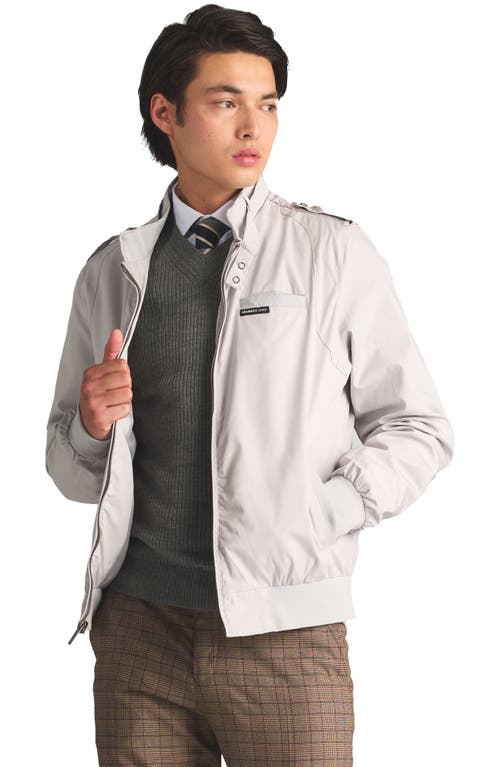 Members Only Classic Iconic Racer Jacket In Gray