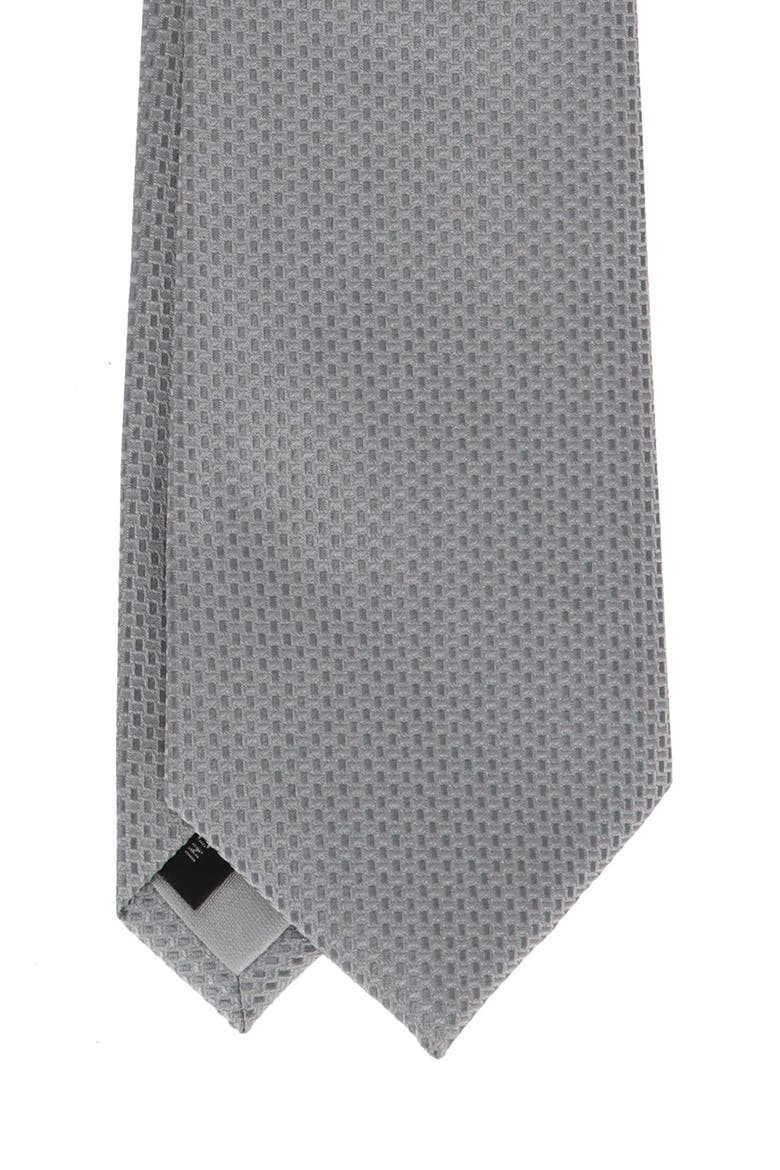 Solid Neat Tie, Alternate, color, SILVER GREY