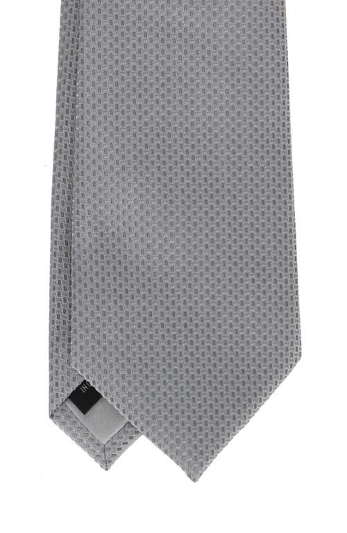 Scotch & Soda Solid Neat Tie In Gray