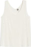 Anne Klein Double V-Neck Sweater Tank