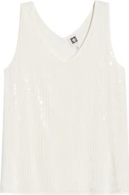 Anne Klein Double V-Neck Sweater Tank