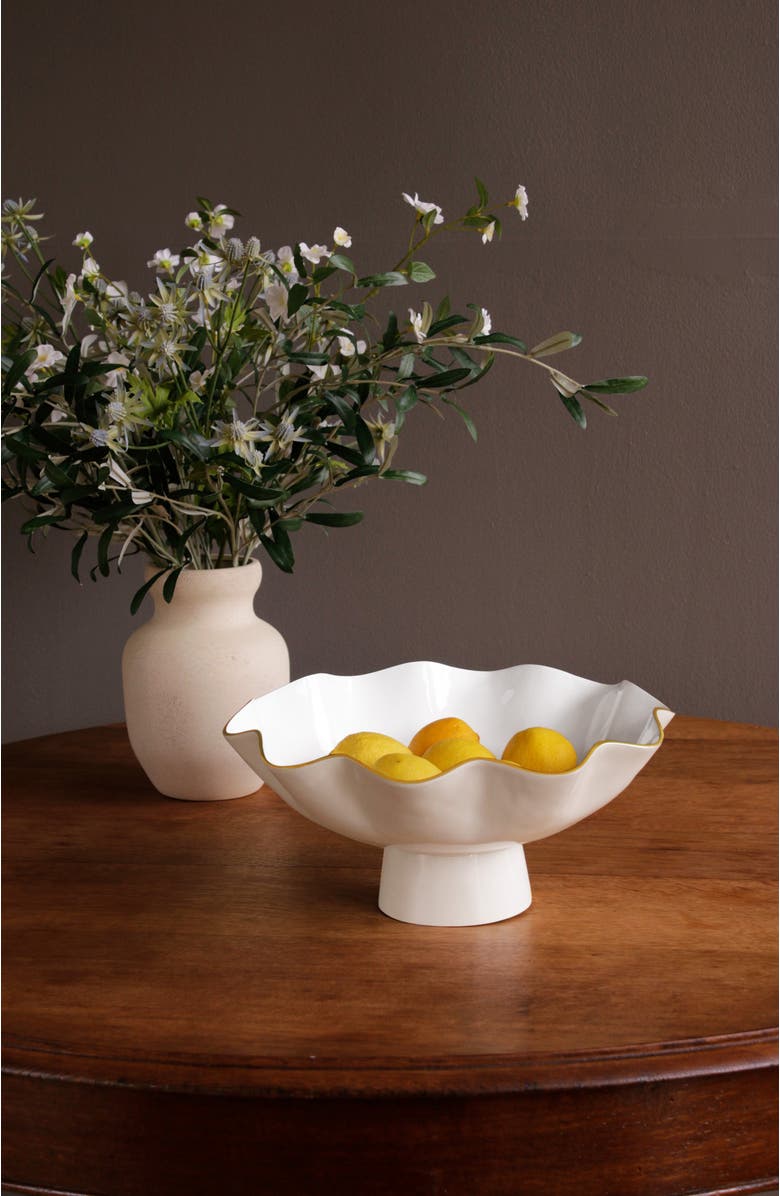 BEATRIZ BALL Collection Encanto Carola Large Pedestal, Alternate, color, Cream And White