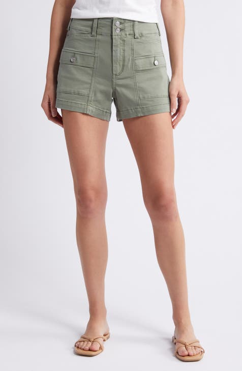 Olivia Cargo Denim Shorts (Vintage Sweet Succulent)