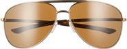 Smith Serpico Slim 2.0 65mm ChromaPop™ Polarized Aviator Sunglasses