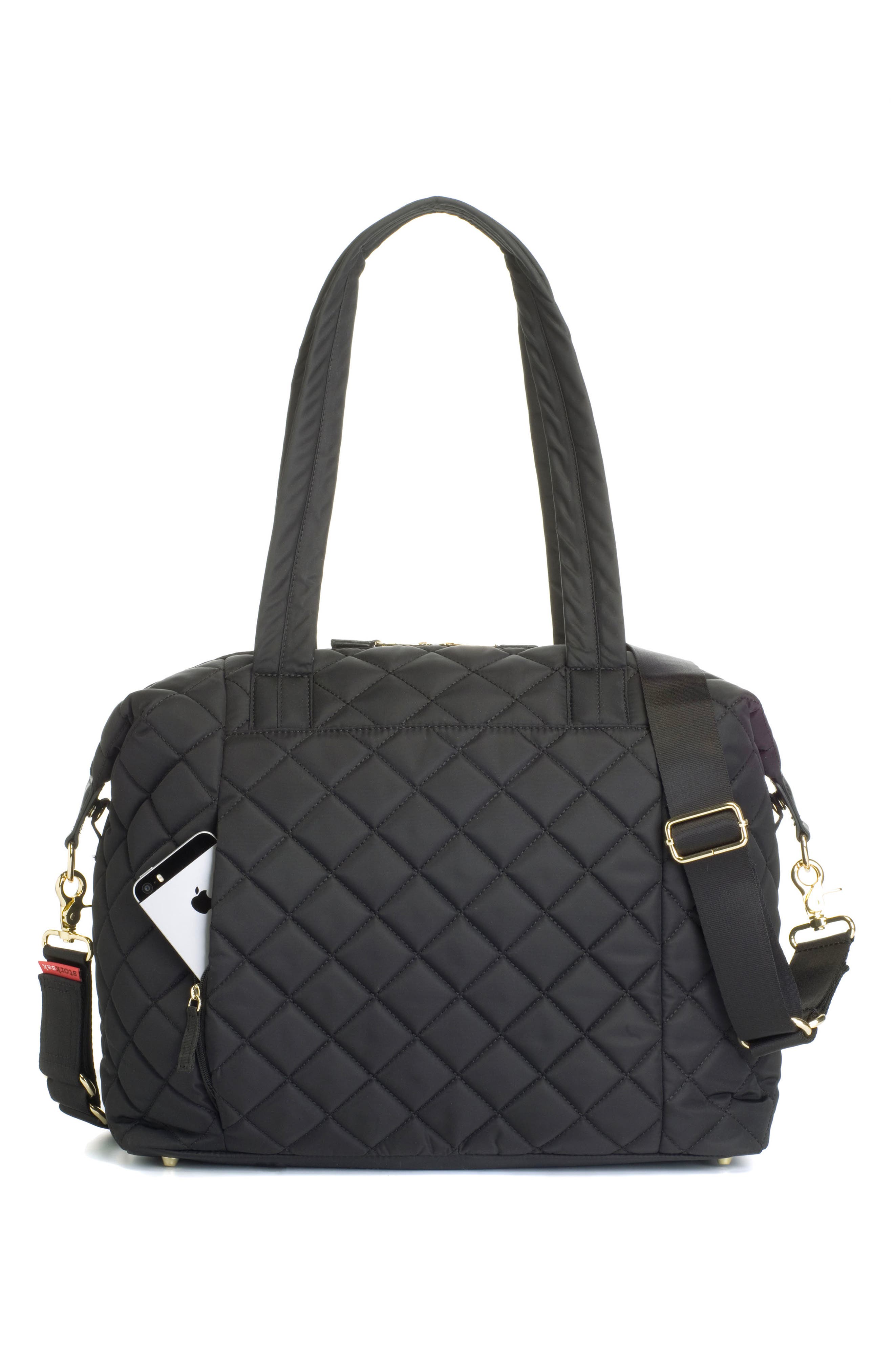 Storksak Stevie Water Resistant Quilted Diaper Bag, Alternate, color, 