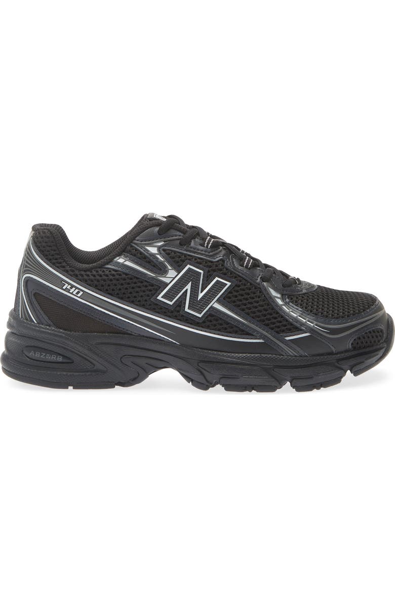 New Balance Gender Inclusive 740 Sneaker, Alternate, color, Black