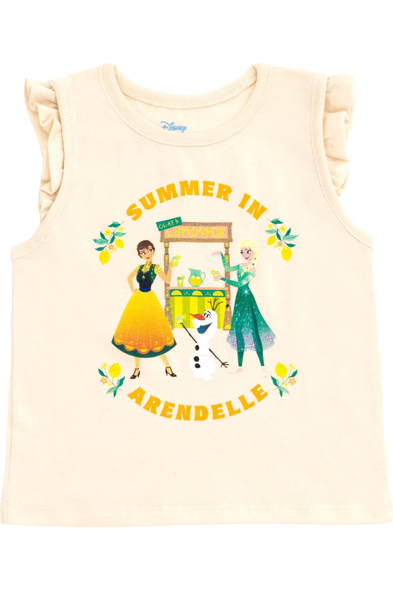 The Little Mermaid Princess Ariel 2-Piece Tank Top and Shorts Set, Alternate, color, Ivory Mint Frozen