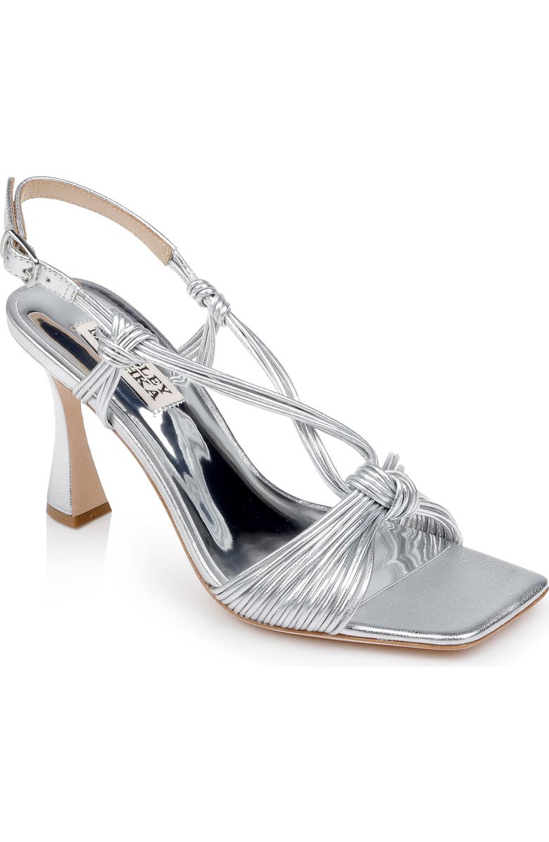 Badgley Mischka Collection Carmine High Shine Slingback Sandal, Main, color,