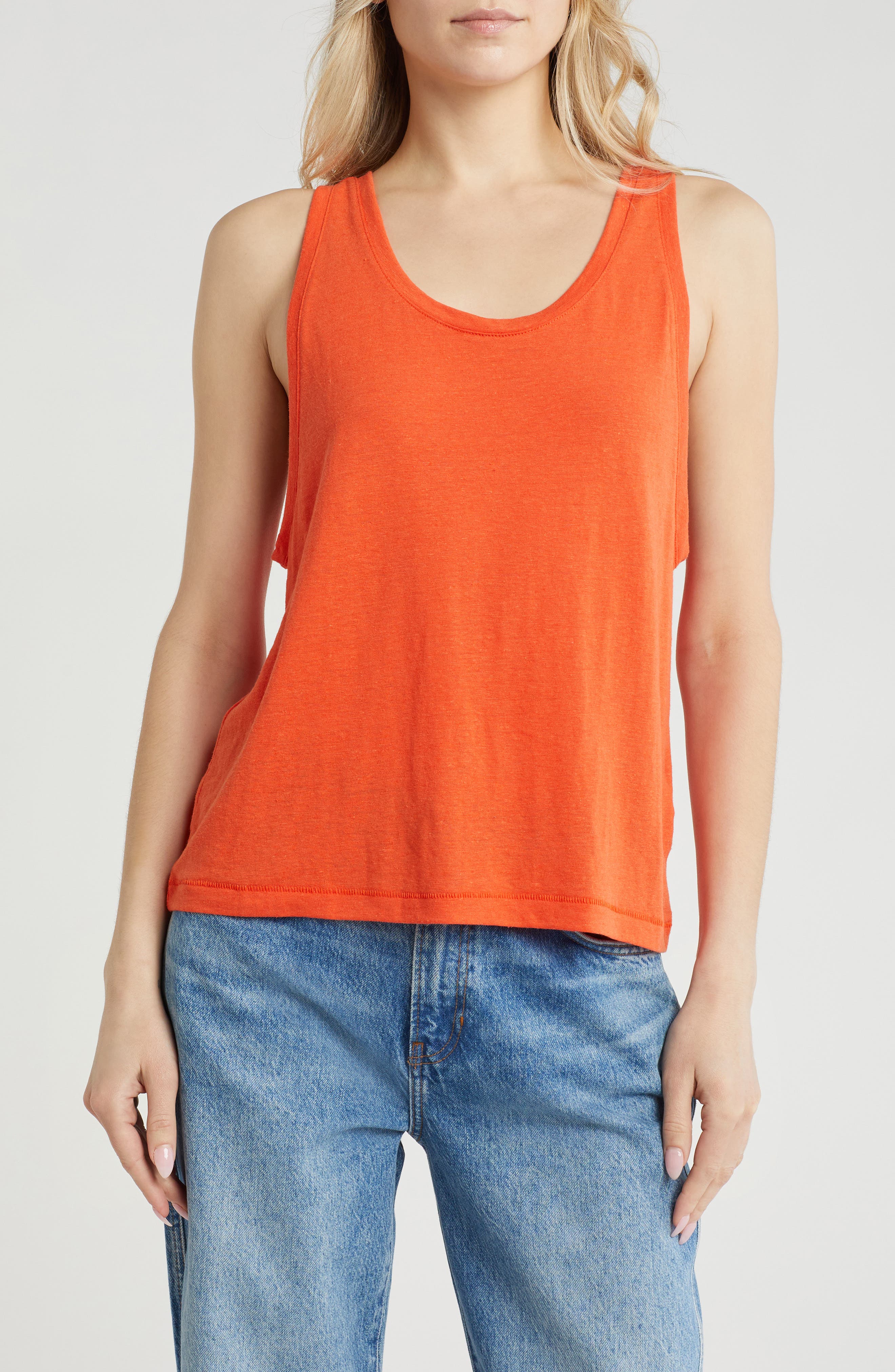 Madewell Linen Blend Tank (Women) | Nordstromrack