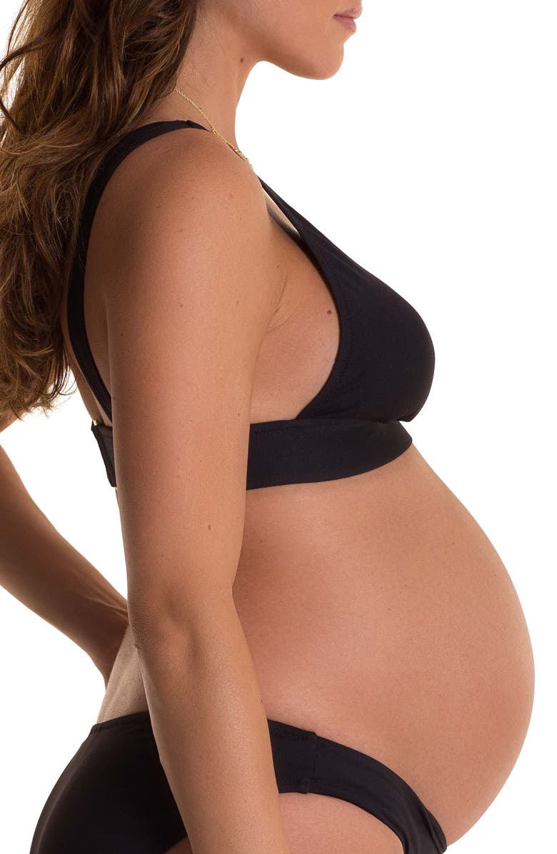 Pez D'Or Maternity Bikini Top, Alternate, color, 