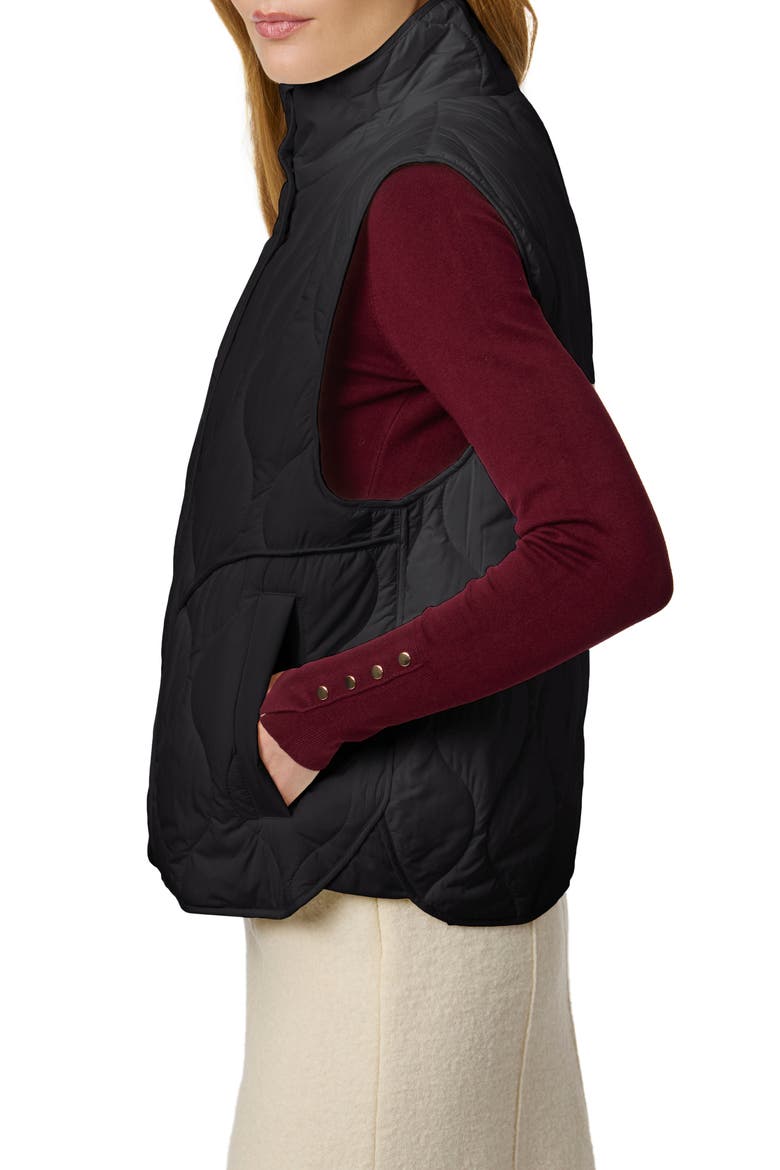 Beekman Quilted Puffer Vest, Alternate, color, BLACK