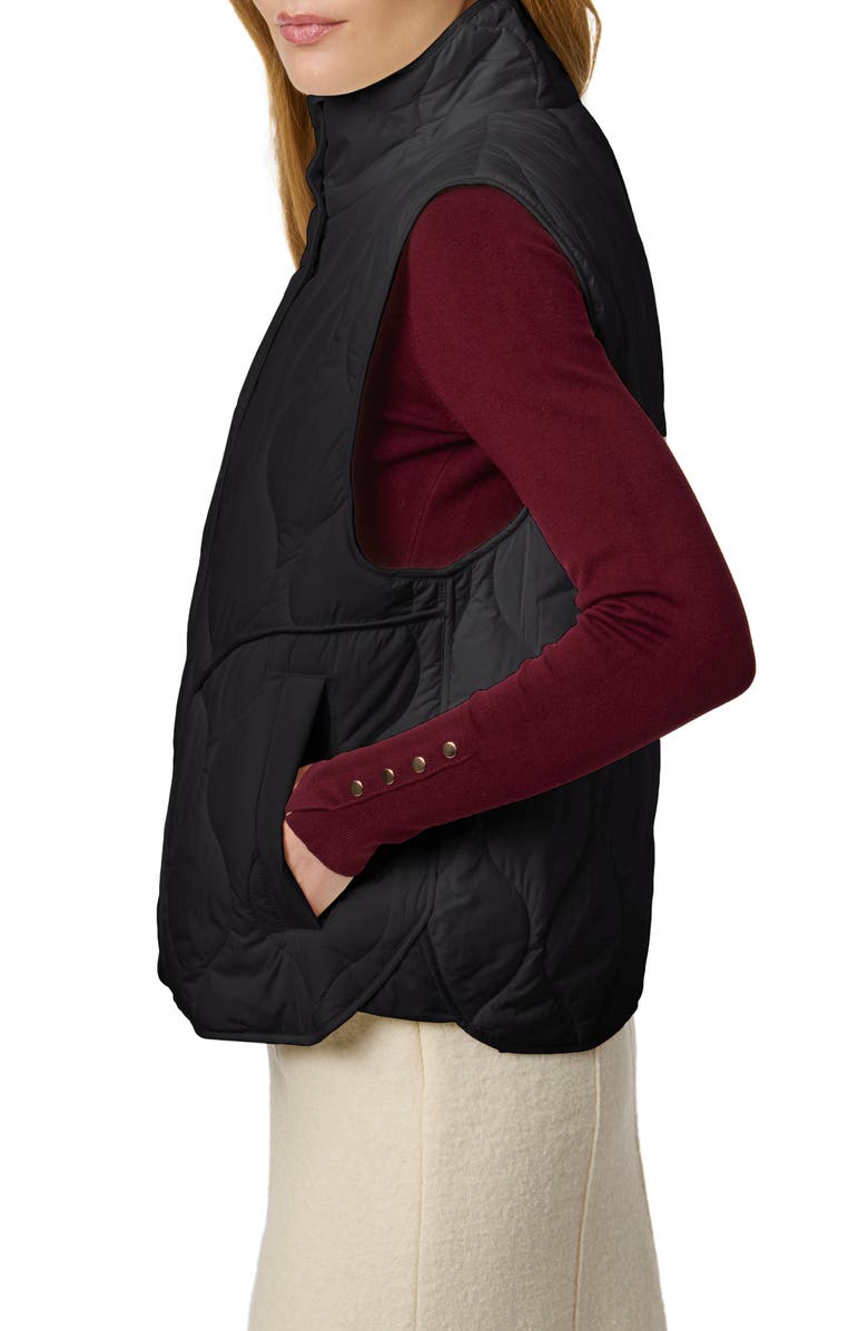 Bernardo Beekman Quilted Puffer Vest, Alternate, color, Black