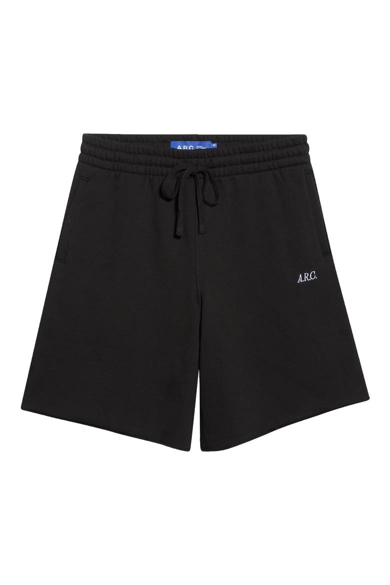 Standard Long Fleece Shorts, Main, color, BLACK