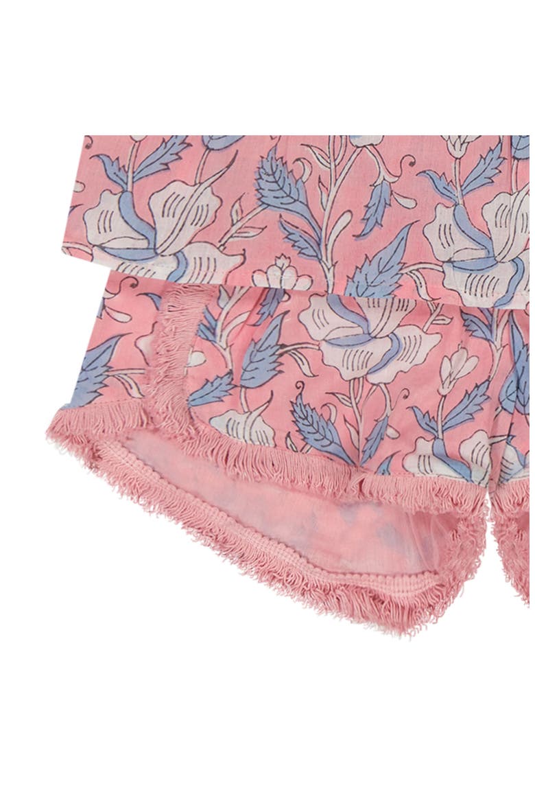 Colette Girls Top and Short Set, Alternate, color, Pink