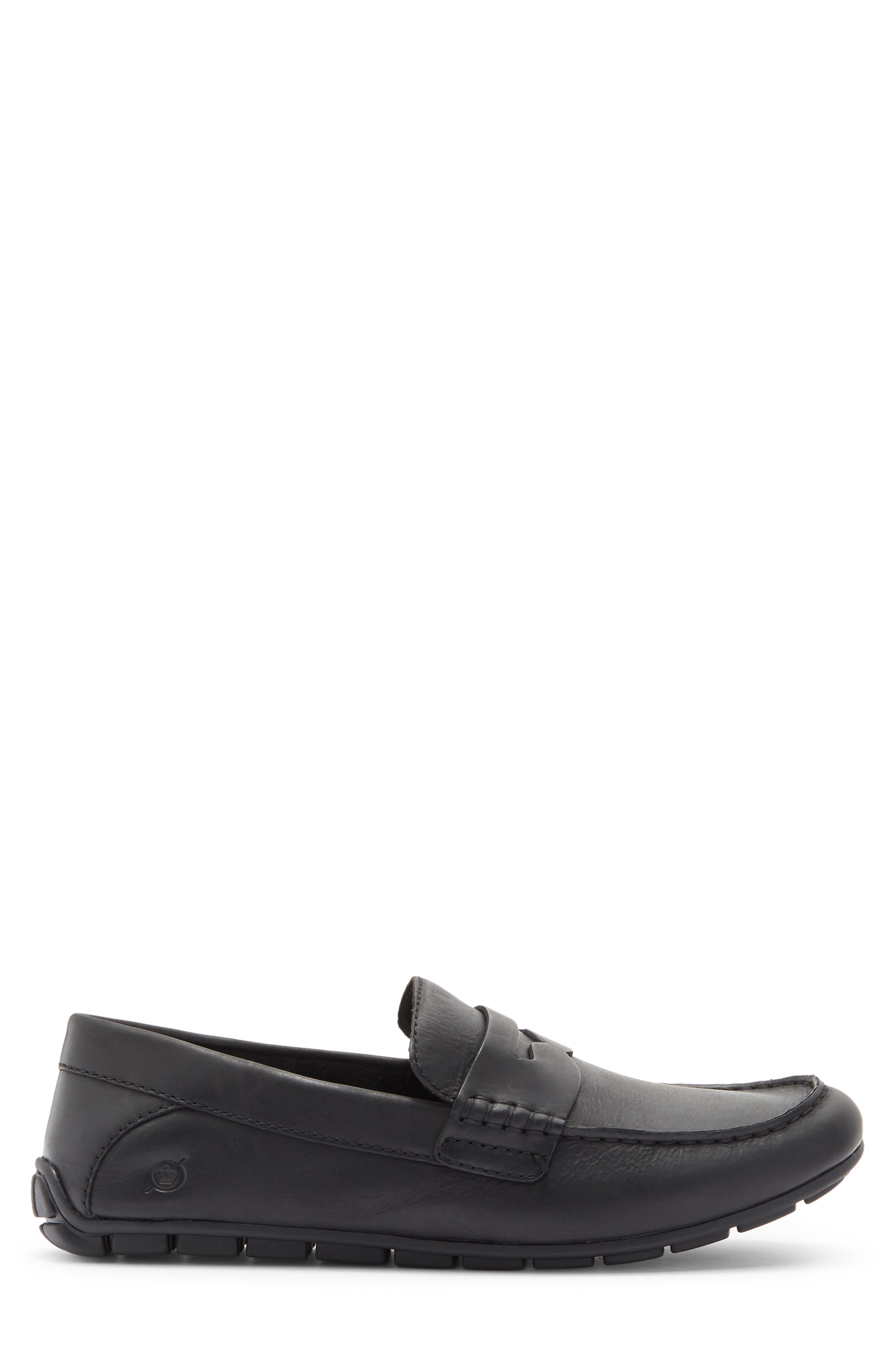Børn Liam Penny Loafer, Alternate, color, Black Leather
