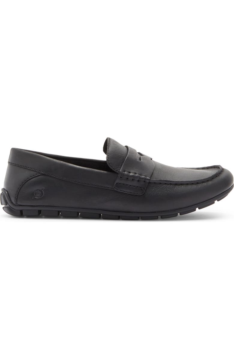 Børn Liam Penny Loafer, Alternate, color, Black Leather