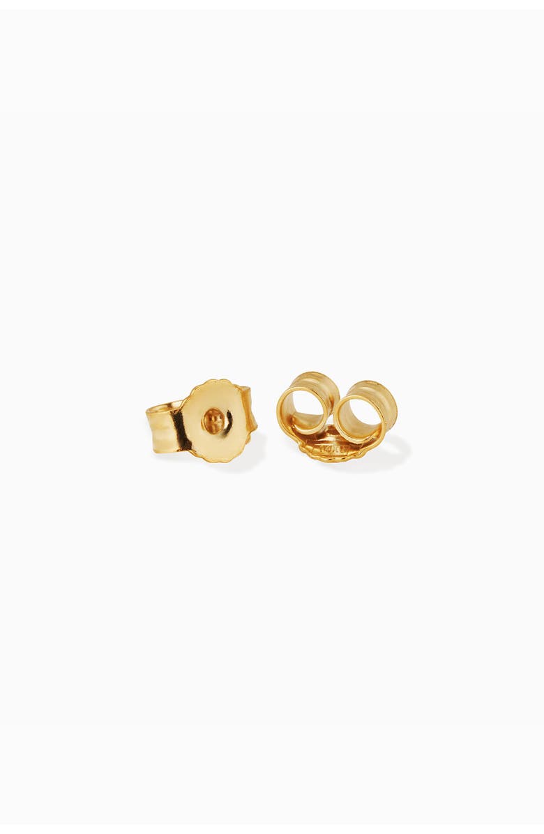 Oradina 14K Gold Sweet Heart Studs, Alternate, color, Yellow Gold