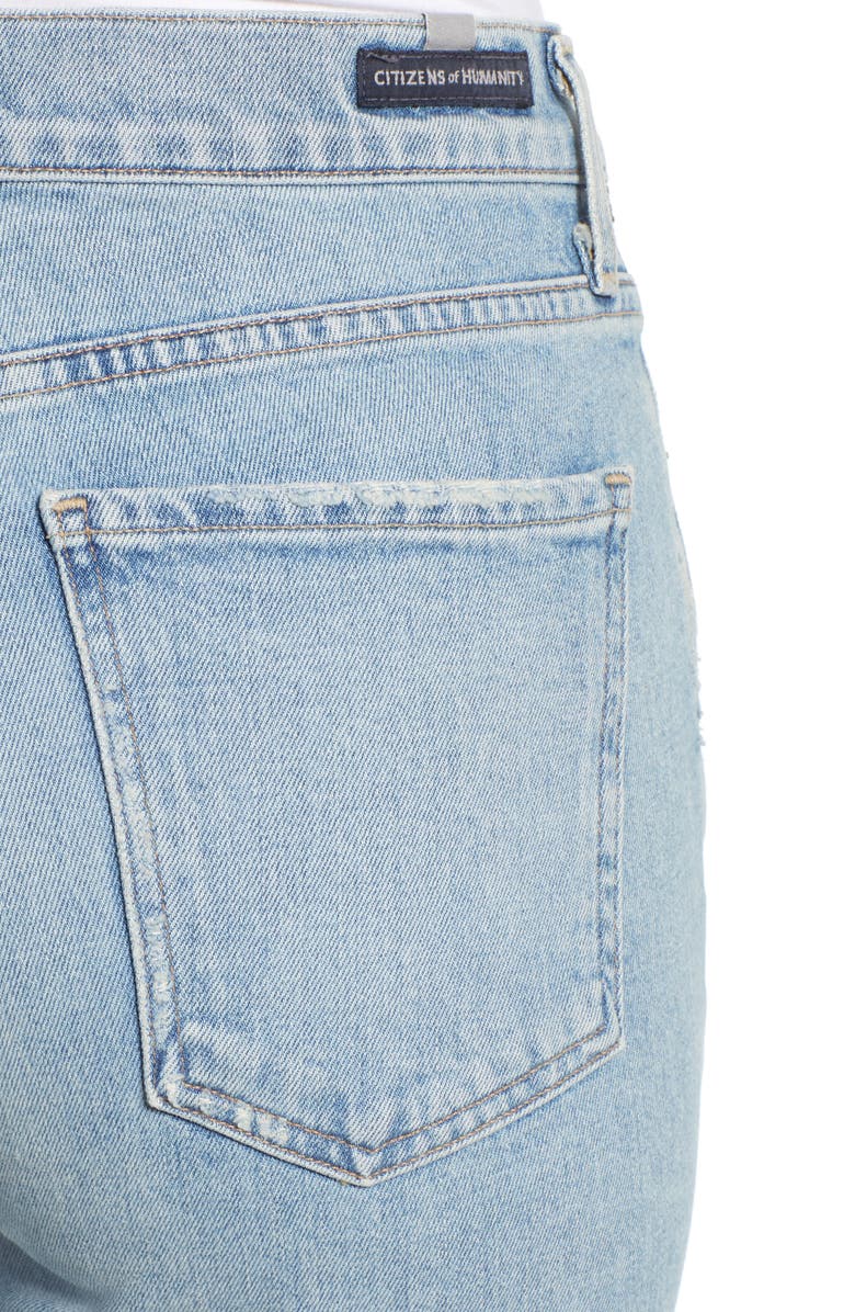 Citizens of Humanity Olivia High Waist Crop Slim Jeans, Alternate, color, 