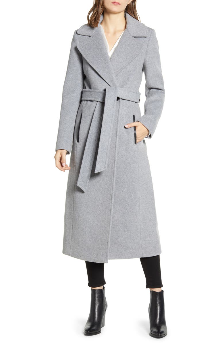 Mackage Evaline-S Long Wool Blend Coat, Main, color, 