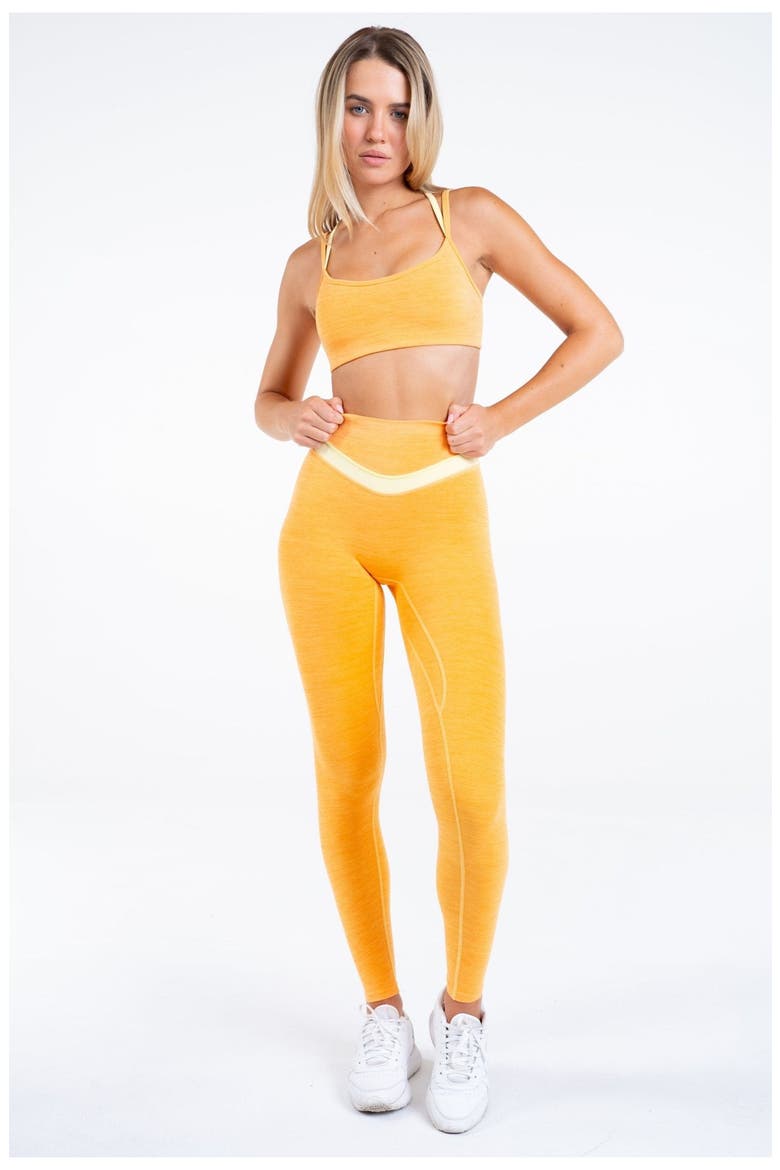 Daydream Block Pant, Alternate, color, Peach Lemonade