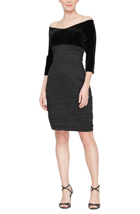 Off the Shoulder Empire Waist Dress