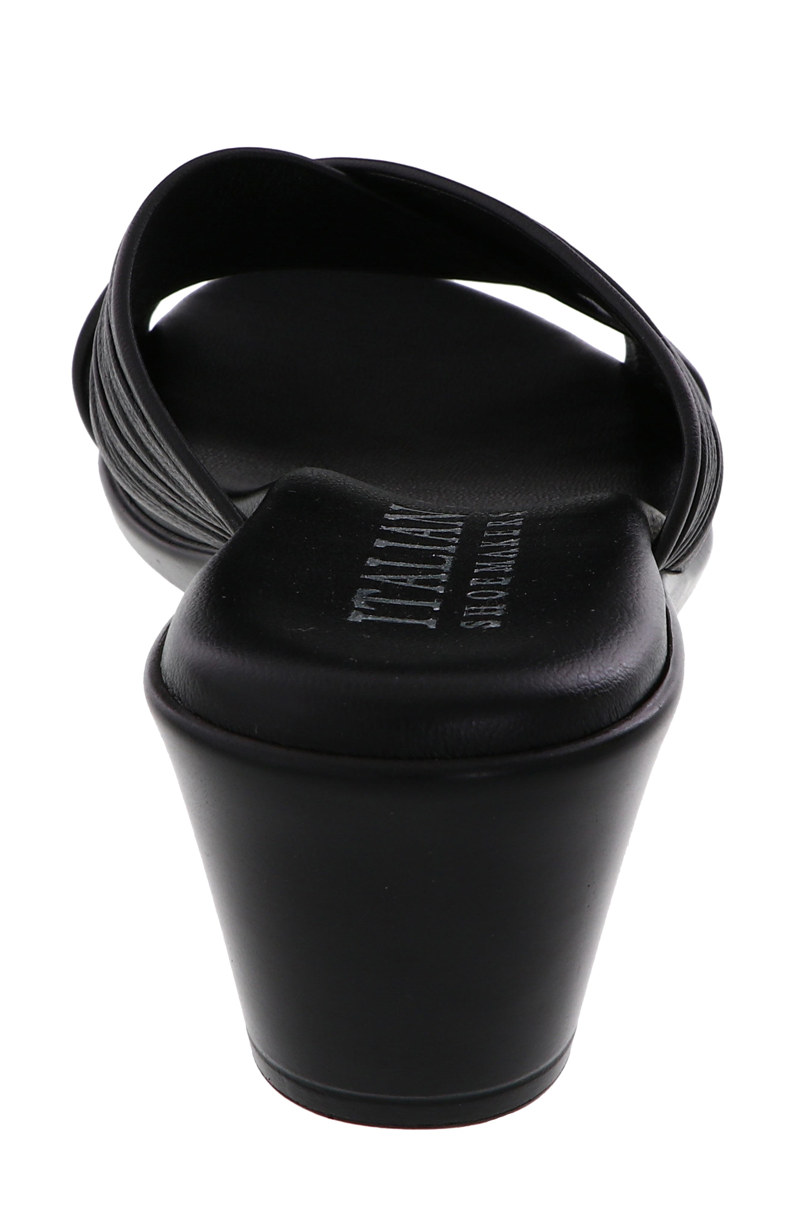 ITALIAN SHOEMAKERS Kenny Wedge Slide Sandal, Alternate, color, Black