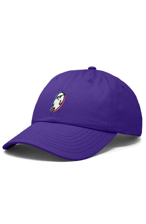 Dalix Ghost Life Embroidered Casual Cap In Purple