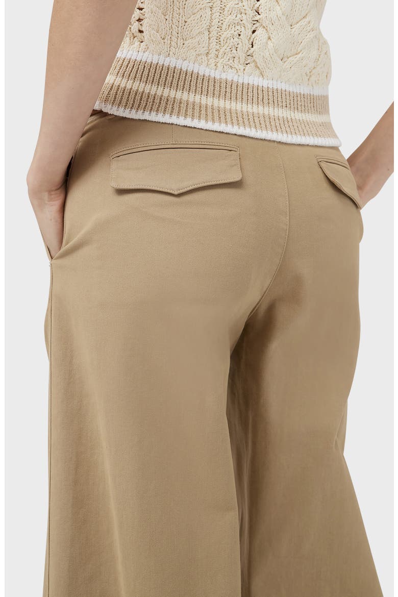 Sofie High Waist Wide Leg Chino Pants, Alternate, color, KHAKI